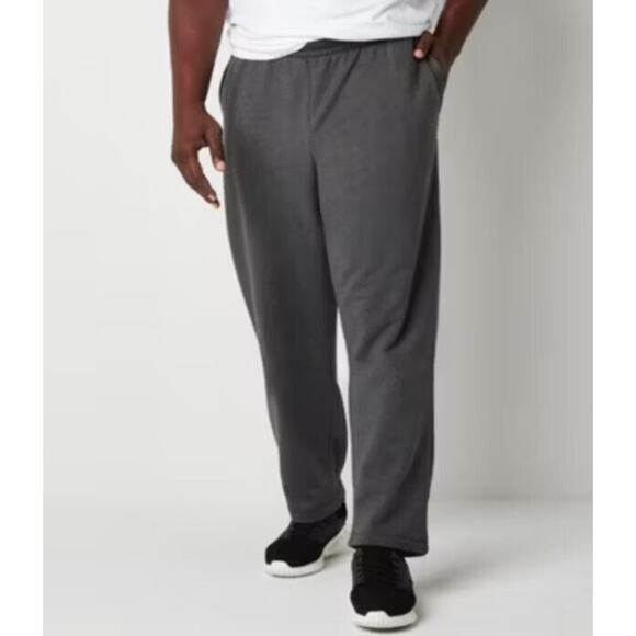 Xersion Cotton Fleece Mens Mid Rise Big & Tall Jogger Pants Charcoal Heather $50 - Picture 1 of 5